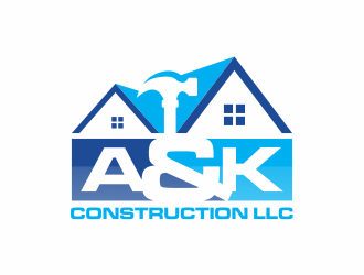 A&K Construction LLC logo design by hopee