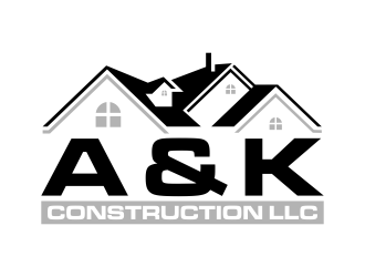 A&K Construction LLC logo design by cahyobragas