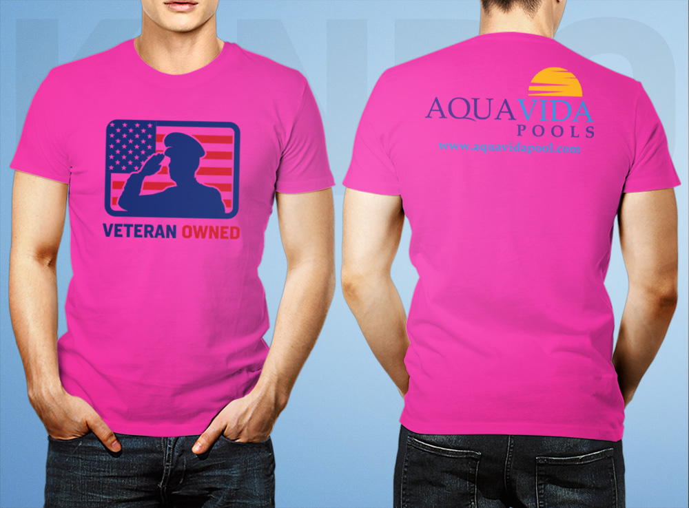 AquaVida Pools logo design by Kindo