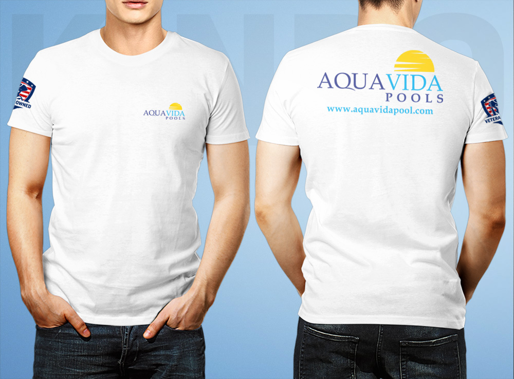 AquaVida Pools logo design by Kindo