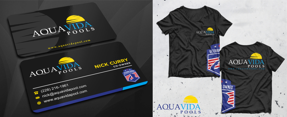 AquaVida Pools logo design by imagine