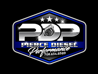 PDP, Pierce Diesel Performance logo design by MarkindDesign