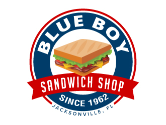 Blue Boy Sandwich Shop logo design by jaize