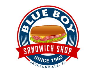 Blue Boy Sandwich Shop logo design by jaize