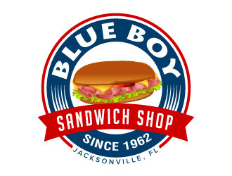 Blue Boy Sandwich Shop logo design by jaize
