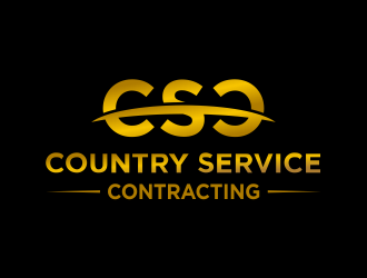 Country Service Contracting logo design by Greenlight