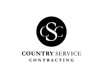 Country Service Contracting logo design by graphicstar