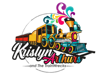 Krislyn Arthurs and The TrainWrecks logo design by Suvendu