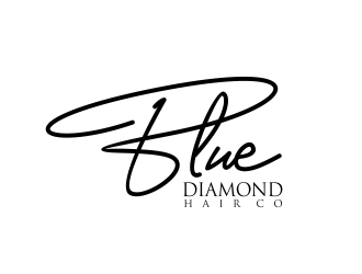 Blue Diamond Hair Co logo design by Louseven