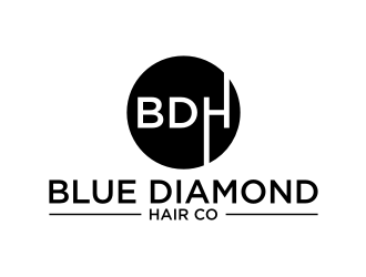 Blue Diamond Hair Co logo design by rief