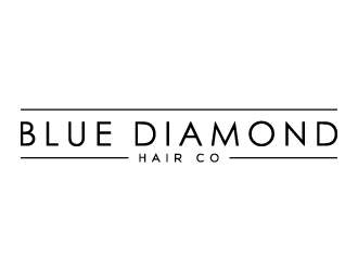 Blue Diamond Hair Co logo design by denfransko