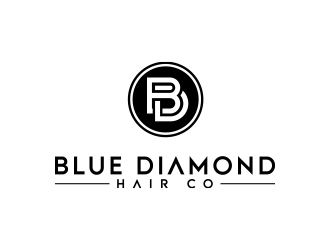 Blue Diamond Hair Co logo design by MarkindDesign