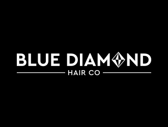 Blue Diamond Hair Co logo design by keylogo