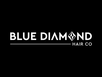 Blue Diamond Hair Co logo design by keylogo