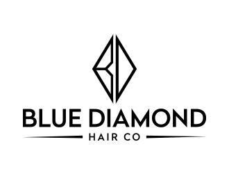Blue Diamond Hair Co logo design by keylogo