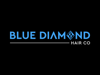 Blue Diamond Hair Co logo design by keylogo