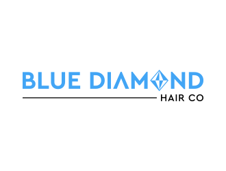 Blue Diamond Hair Co logo design by keylogo