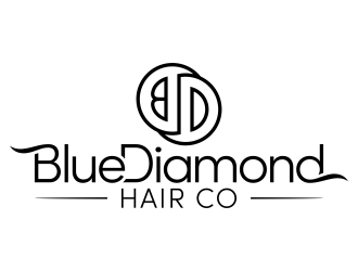 Blue Diamond Hair Co logo design by FriZign