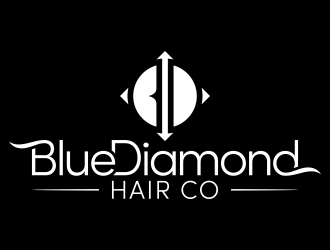 Blue Diamond Hair Co logo design by FriZign