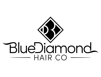 Blue Diamond Hair Co logo design by FriZign