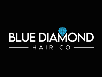 Blue Diamond Hair Co logo design by kunejo