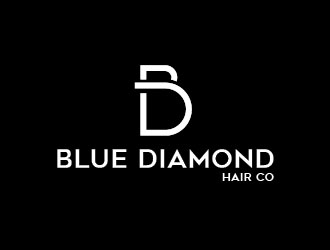 Blue Diamond Hair Co logo design by usef44