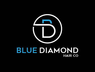 Blue Diamond Hair Co logo design by usef44