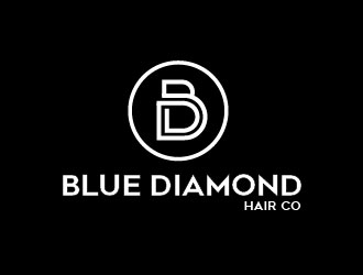 Blue Diamond Hair Co logo design by usef44