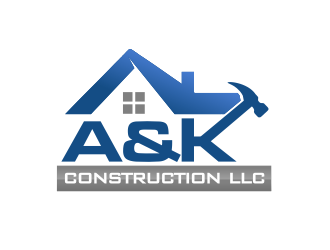 A&K Construction LLC logo design by M J