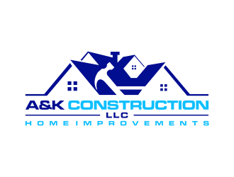 A&K Construction LLC logo design by GassPoll