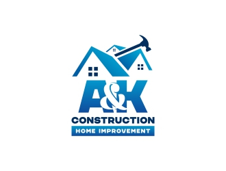 A&K Construction LLC logo design by harno