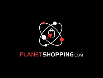 PlanetShopping.com logo design by DMC_Studio
