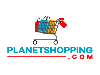 PlanetShopping.com logo design by karjen