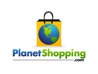 PlanetShopping.com logo design by usef44