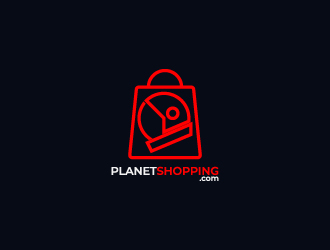 PlanetShopping.com logo design by aganpiki