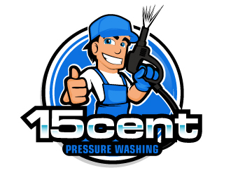 15cent Pressure Washing logo design by ElonStark