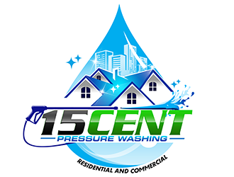 15cent Pressure Washing logo design by 3Dlogos