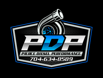 PDP, Pierce Diesel Performance logo design by pollo