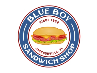 Blue Boy Sandwich Shop logo design by rizuki