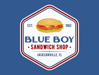 Blue Boy Sandwich Shop logo design by rizuki