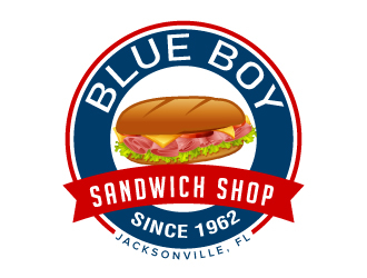 Blue Boy Sandwich Shop logo design by jaize