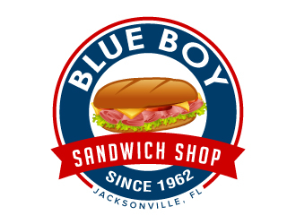 Blue Boy Sandwich Shop logo design by jaize