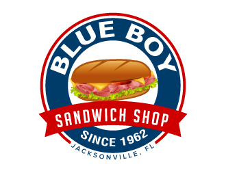 Blue Boy Sandwich Shop logo design by jaize