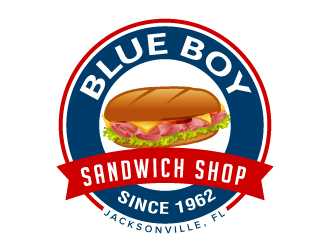 Blue Boy Sandwich Shop logo design by jaize