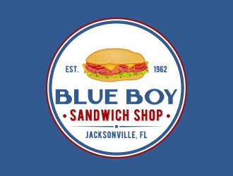 Blue Boy Sandwich Shop logo design by rizuki