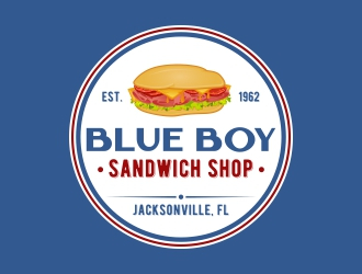 Blue Boy Sandwich Shop logo design by rizuki