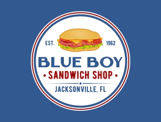 Blue Boy Sandwich Shop logo design by rizuki