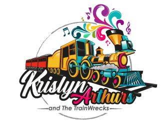 Krislyn Arthurs and The TrainWrecks logo design by Suvendu