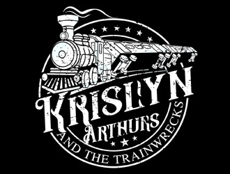 Krislyn Arthurs and The TrainWrecks logo design by DreamLogoDesign