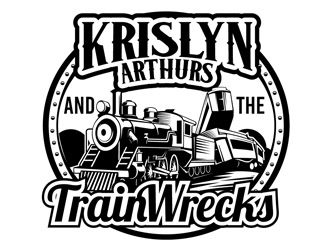 Krislyn Arthurs and The TrainWrecks logo design by DreamLogoDesign
